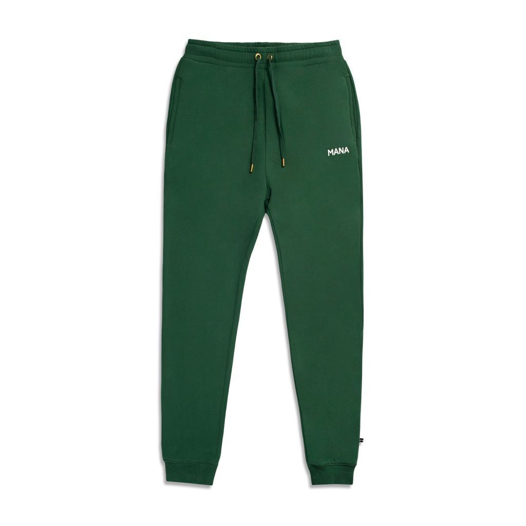 Deluxe Joggers Mens In Pine Green Extra Small MANA The Movement