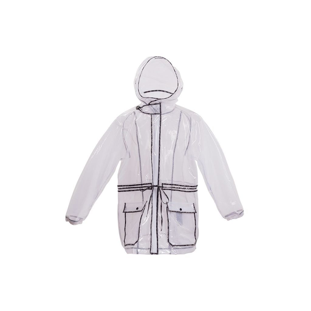 Men - Designer Transparent Raincoat - Transparent In White - East Coast - Blanc Extra Small Yvette LIBBY N'guyen Paris