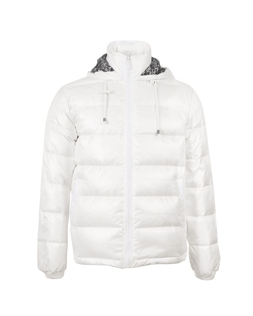 Men - Parachute Fashion Puffer Jacket - Minimal White - La Neige Extra Small Yvette LIBBY N'guyen Paris