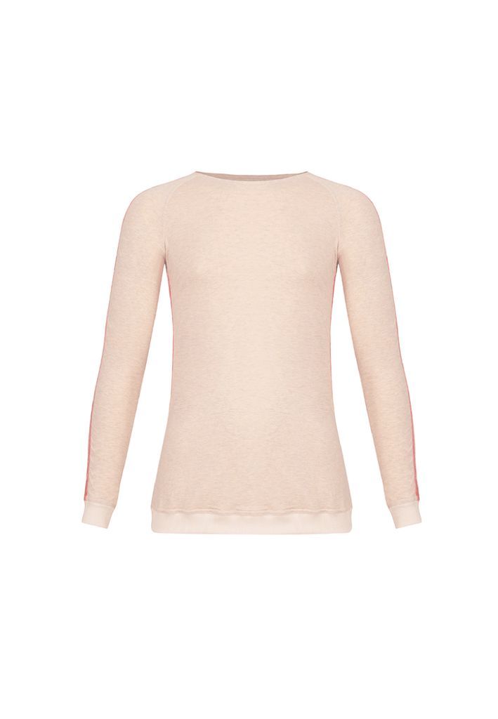 Men Long Sleeve Cotton Mélange T-Shirt - Yvette Cool Mt1 - Rose Gold Small Yvette LIBBY N'guyen Paris