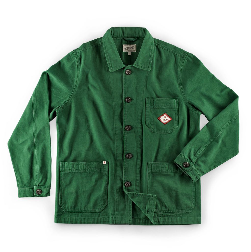 Men's &Sons Green Bolt Chore Jacket Small &SONS Trading Co