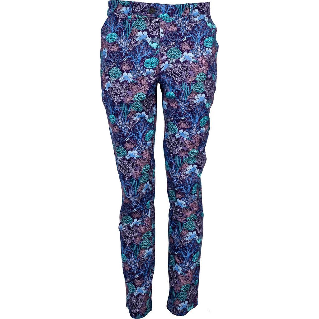 Men's Blue / Pink / Purple Jack Lux Coral Garden Pants - Purple 30