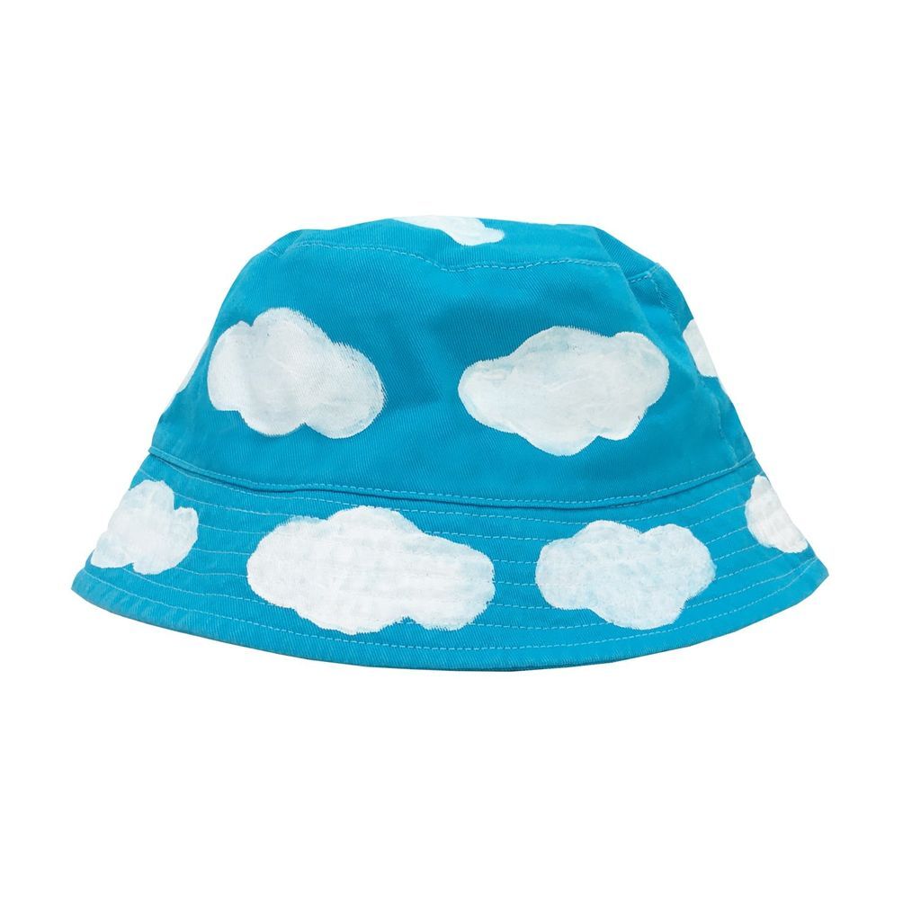 Men's Blue Sky & Cloud Bucket Hat Medium Quillattire