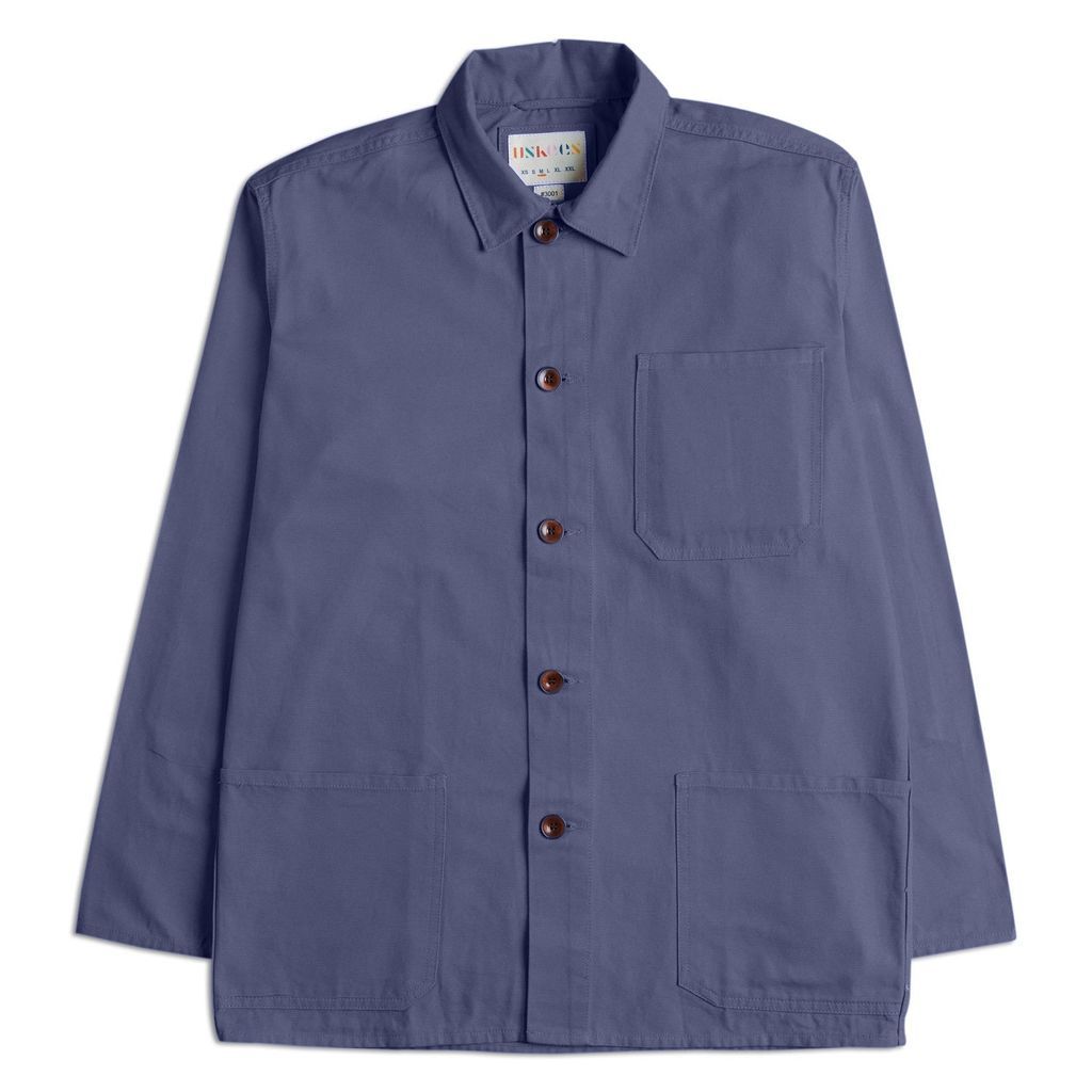 Men's Blue The 3001 Buttoned Overshirt - Teal Extra Small Uskees