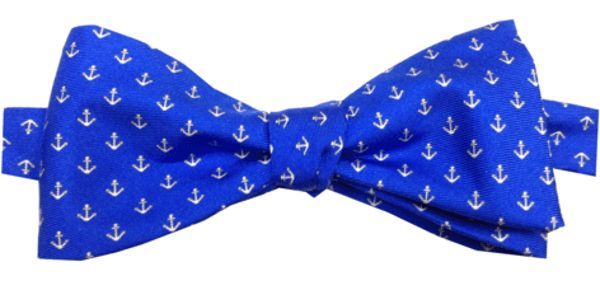 Men's Blue The Anchorman Bow Tie One Size Lazyjack Press