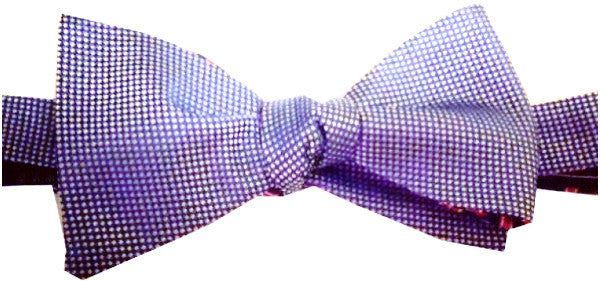 Men's Blue The Mullet: Business In The Front, Party In The Back Reversible Bow Tie One Size Lazyjack Press