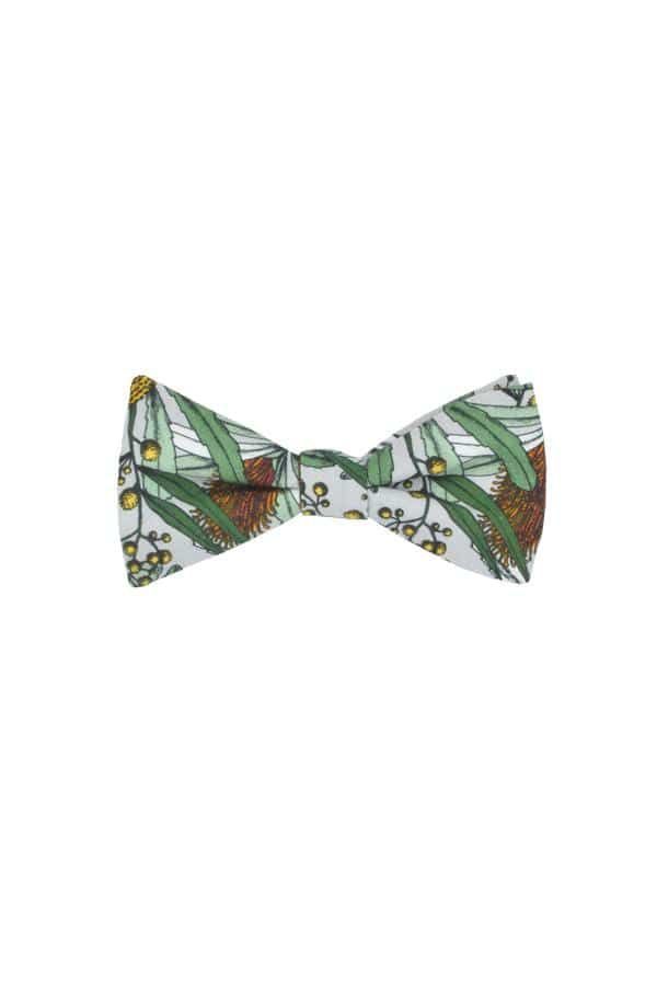 Men's Bow Tie - Banksia Grey One Size Peggy and Finn