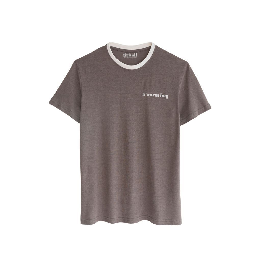 Men's Brown Basic Tee 60/40 - Espresso Small Firkail
