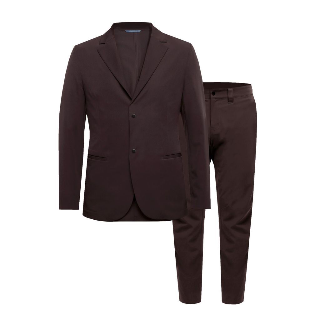 Men's Brown Smart Suit Fudge Small SELVAAGE