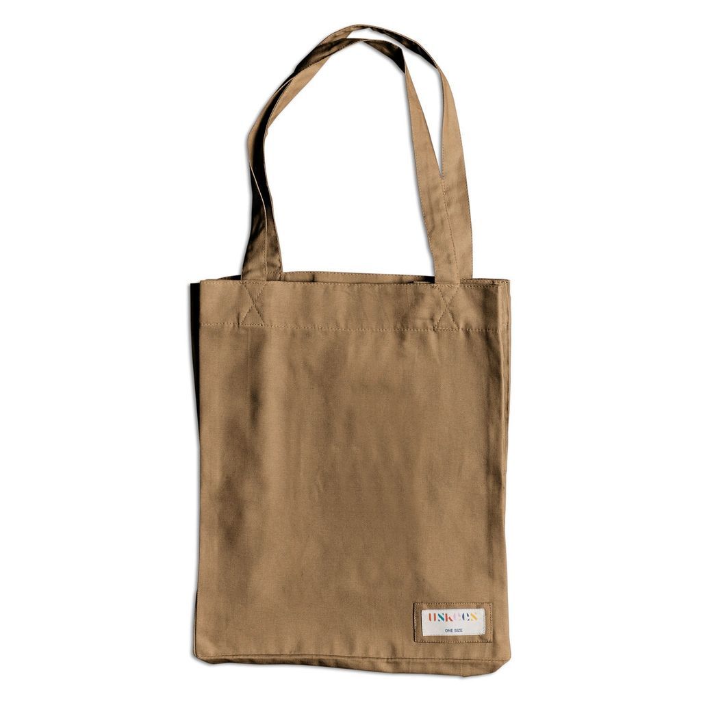 Men's Brown The 4002 Small Organic Tote Bag - Khaki One Size Uskees