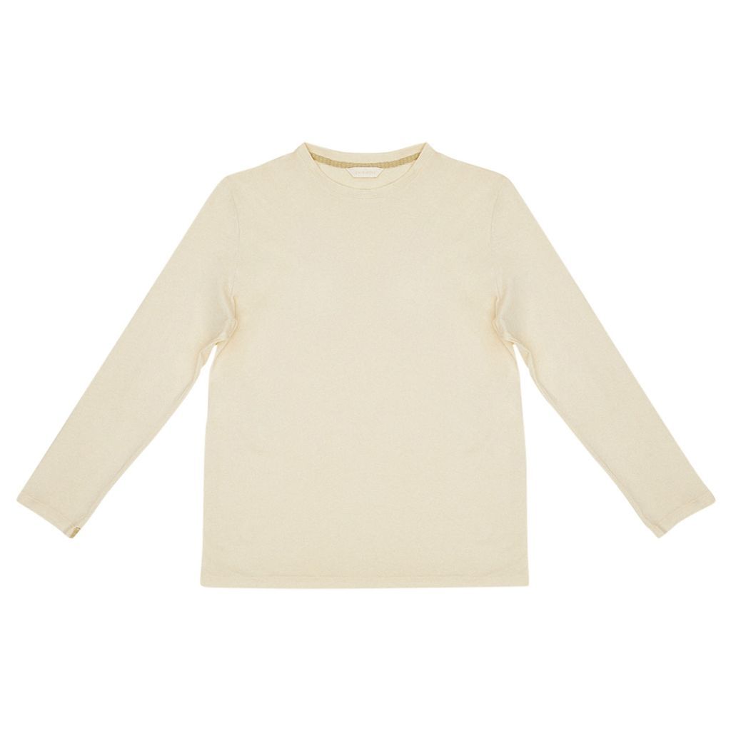 Men's Classic Long Sleeve T-Shirt - Cream Extra Small Chirimoya
