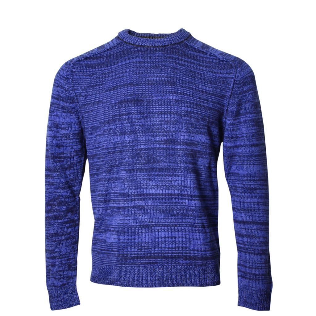 Men's Crosby Crewneck Sweater In Blue Large Lords of Harlech