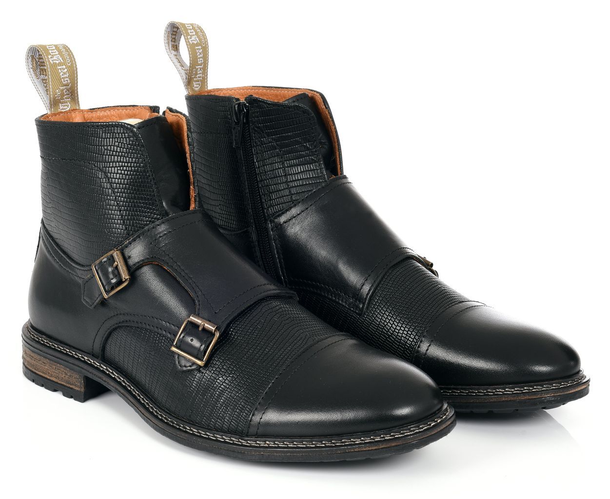 Men's Double Buckle - Black 7 Uk The Chelsea Boot Co Est. 1851