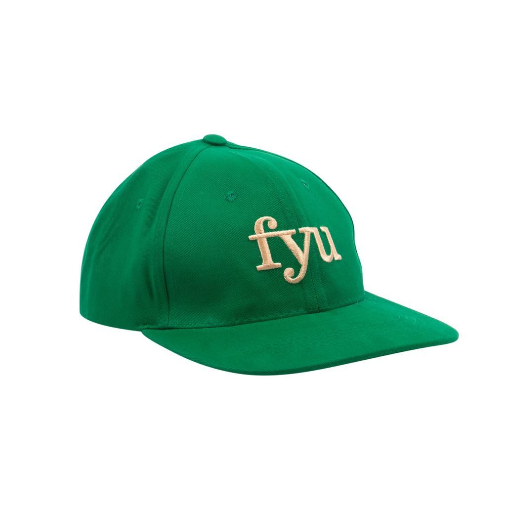 Men's Embroidered Logo Baseball Cap Green One Size FYU PARIS