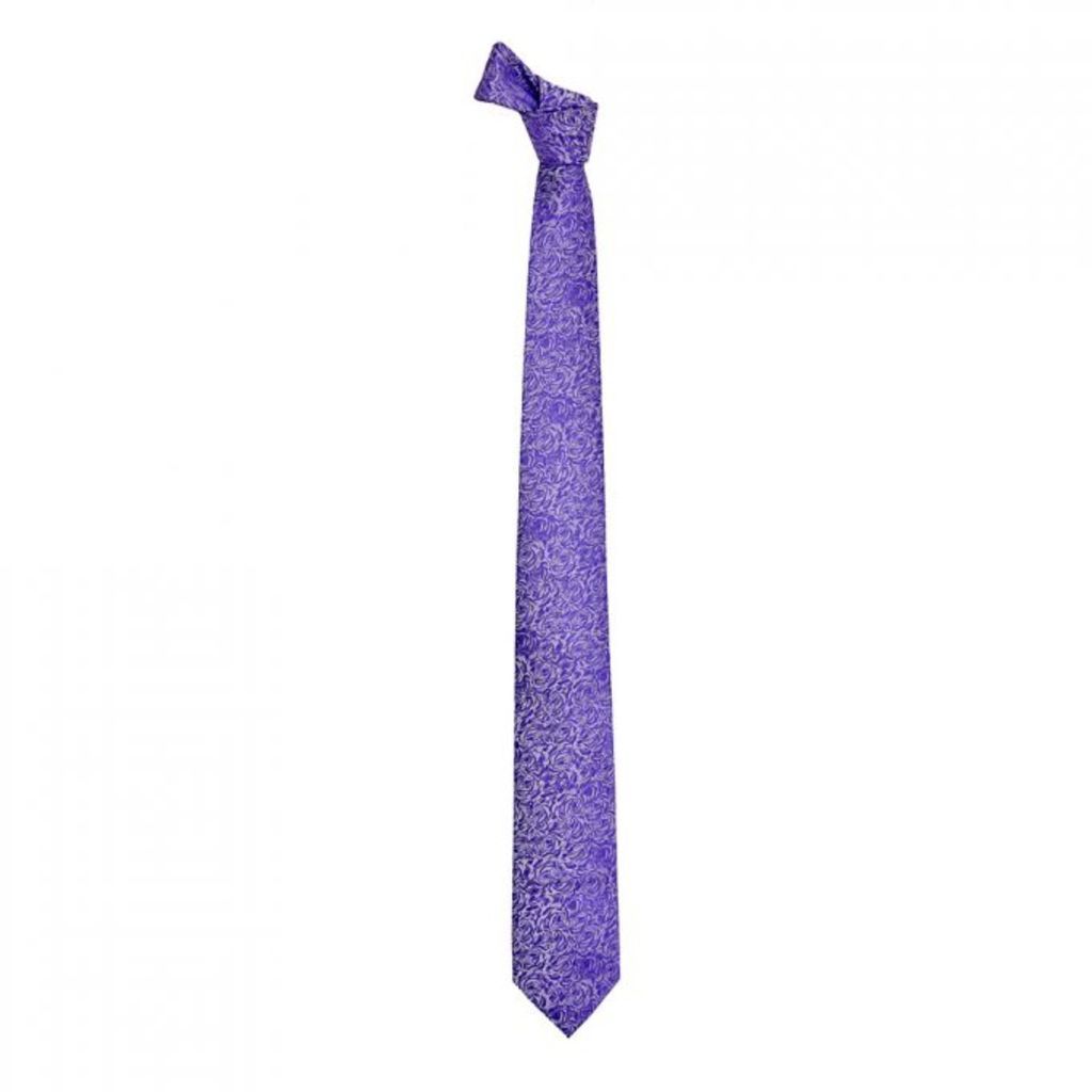 Men's Floral Jaquard Tie - Lilac DAVID WEJ