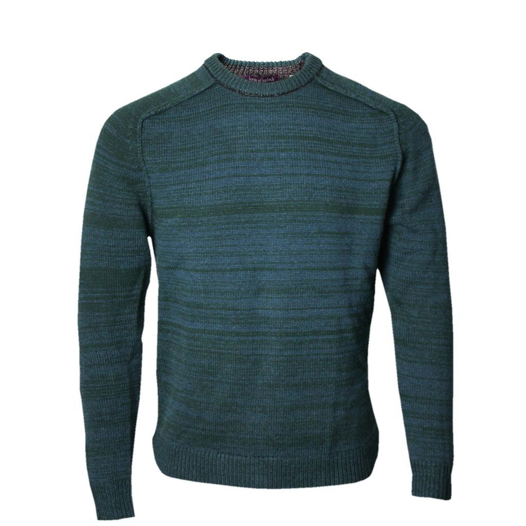Men's Green Crosby Crewneck Sweater In Hunter Medium Lords of Harlech