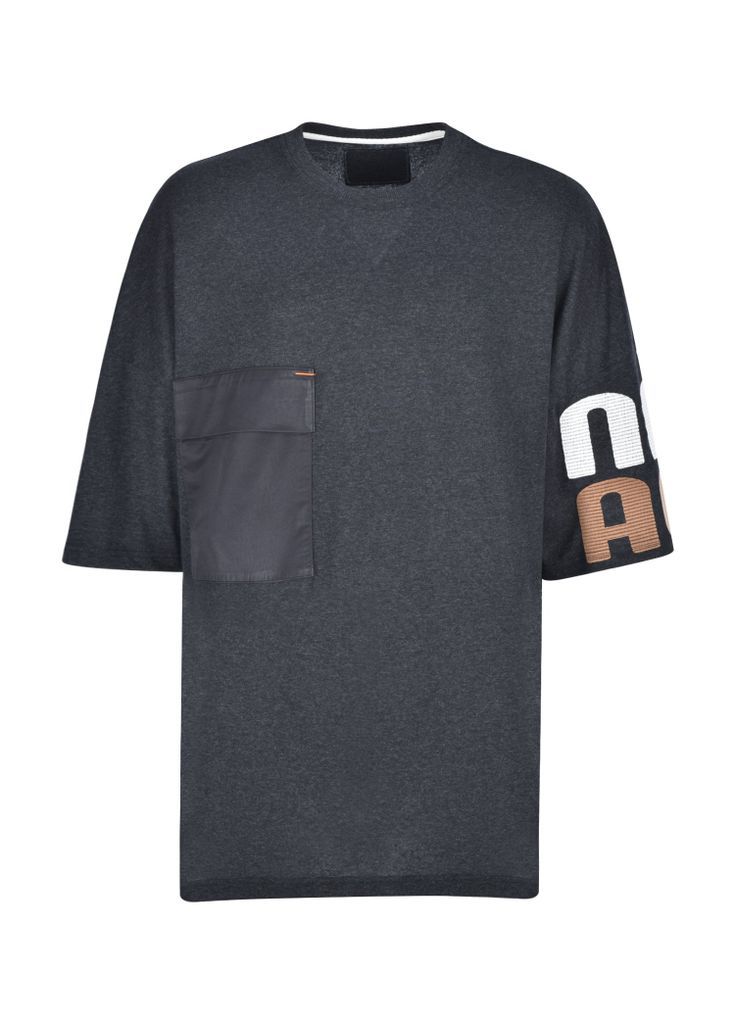 Men's Grey Nomadian Loose Fit T-Shirt - Charcoal Small NASAQU
