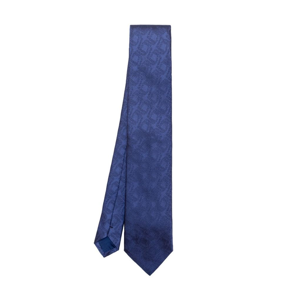 Men's Handmade Silk Jacquard Tie - Blue Artuyt