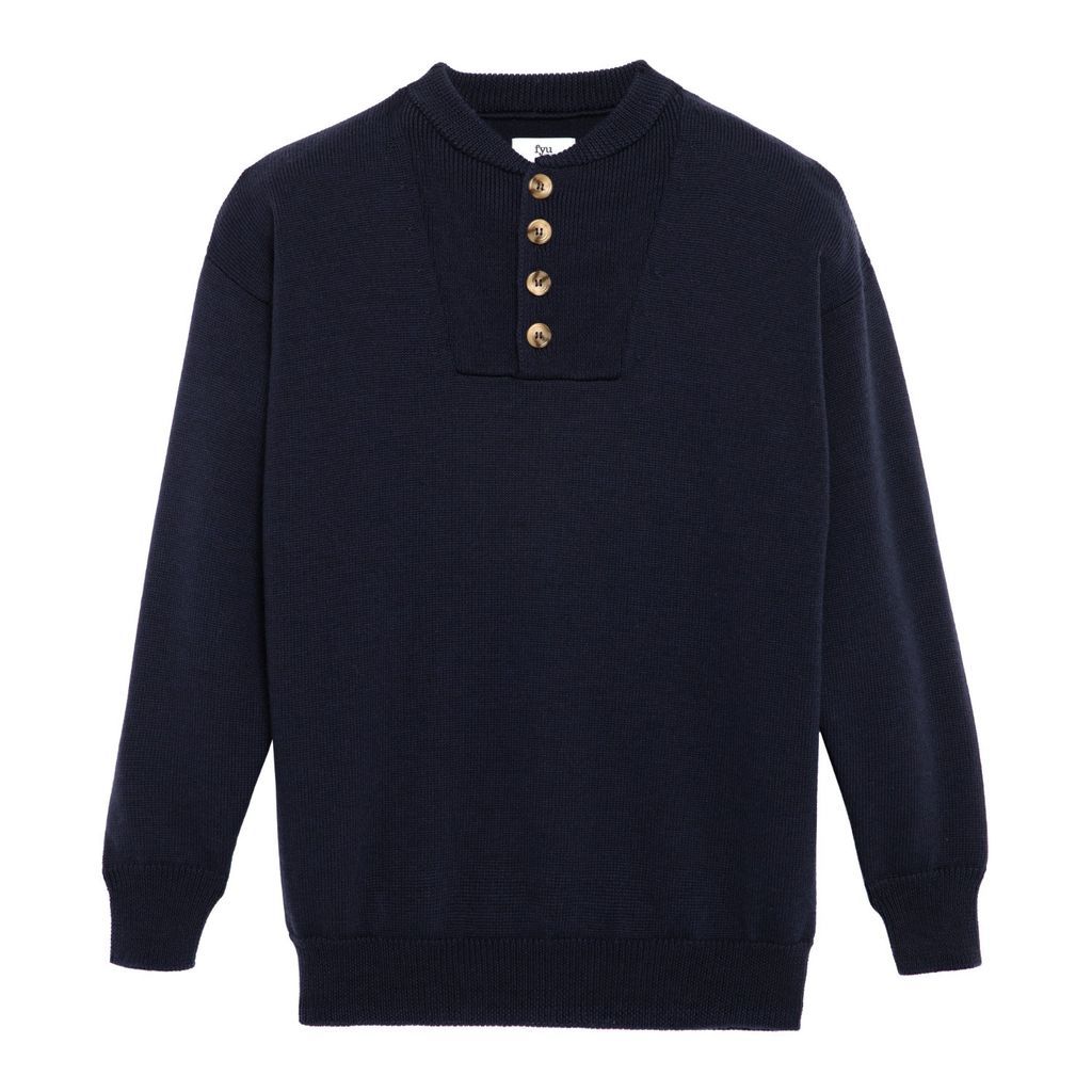 Men's Jackson Pullover - Blue Small FYU PARIS