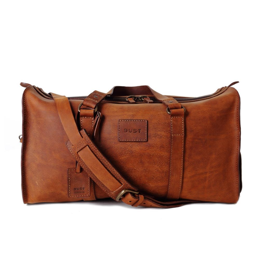 Men's Leather Duffel Bag Brown THE DUST COMPANY