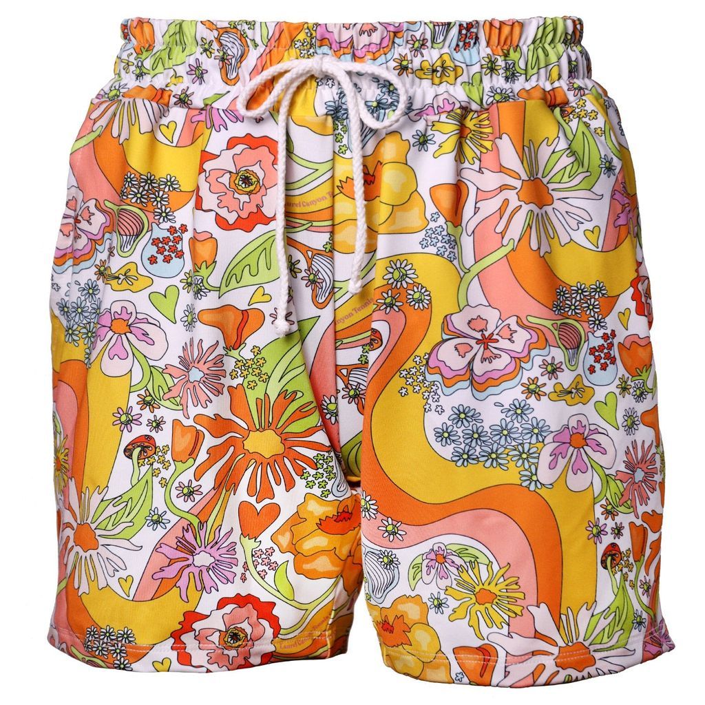 Men's Melty Racquet Recycled Unisexy Shorts Extra Small Laurel Canyon Tennis Club