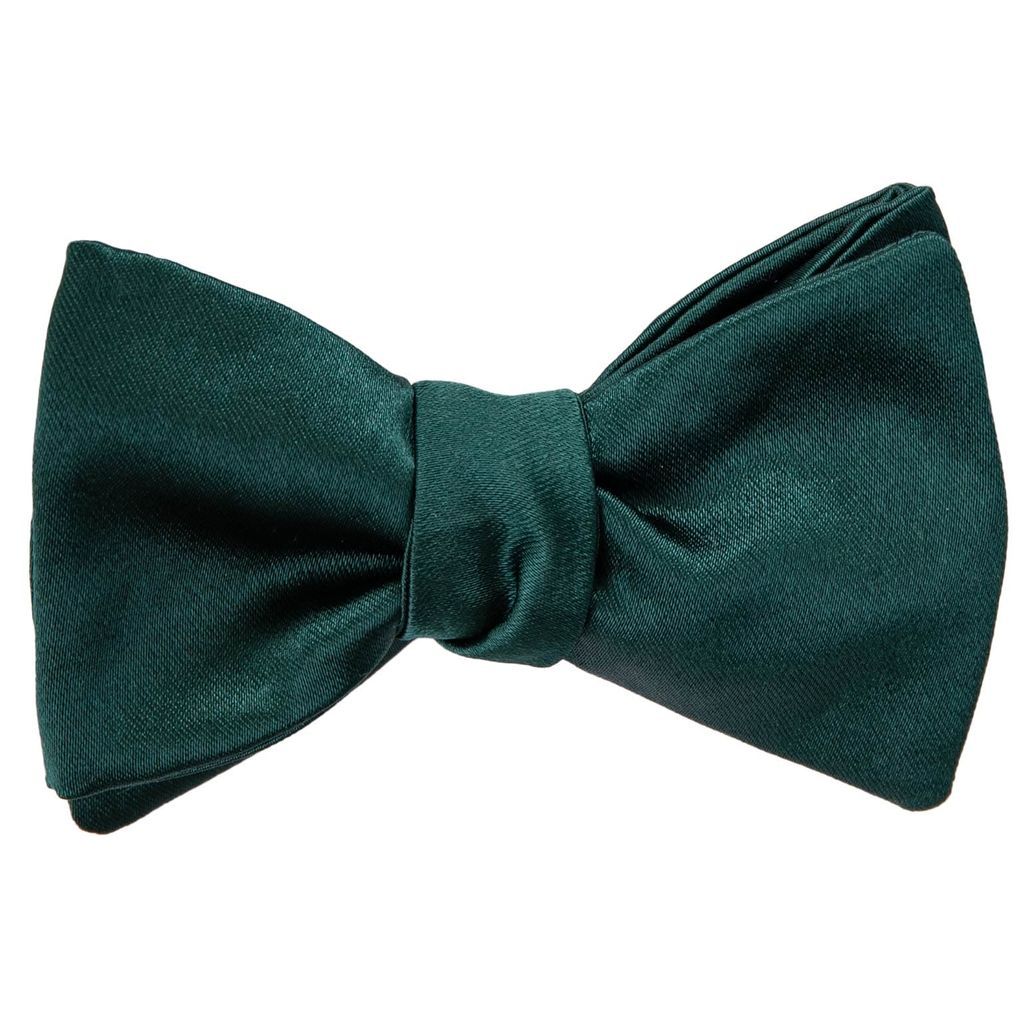 Men's Negroni - Dark Green Silk Bow Tie One Size Elizabetta