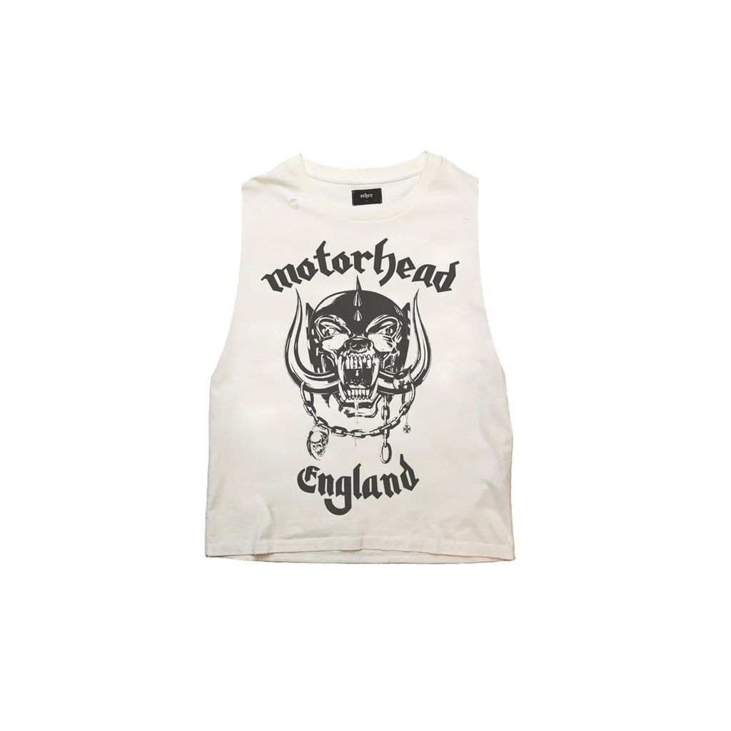 Men's Neutrals Motörhead 'England' Vintage Tank - Blonde Xxs Wolf & Badger