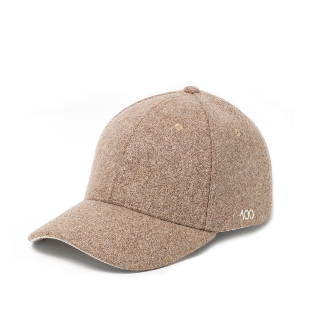 Men's Neutrals Unisex 100 Cap With Contrast Peak - Beige Les 100 Ciels