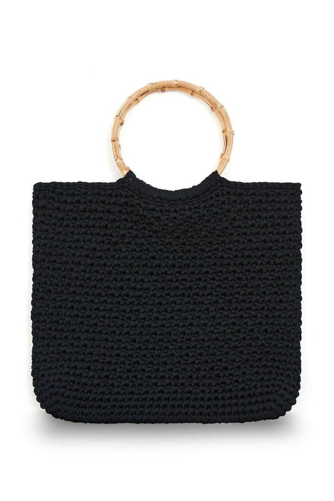 Men's Noi Bag Handmade Knitwear Shoulder Bag / Black One Size Peraluna