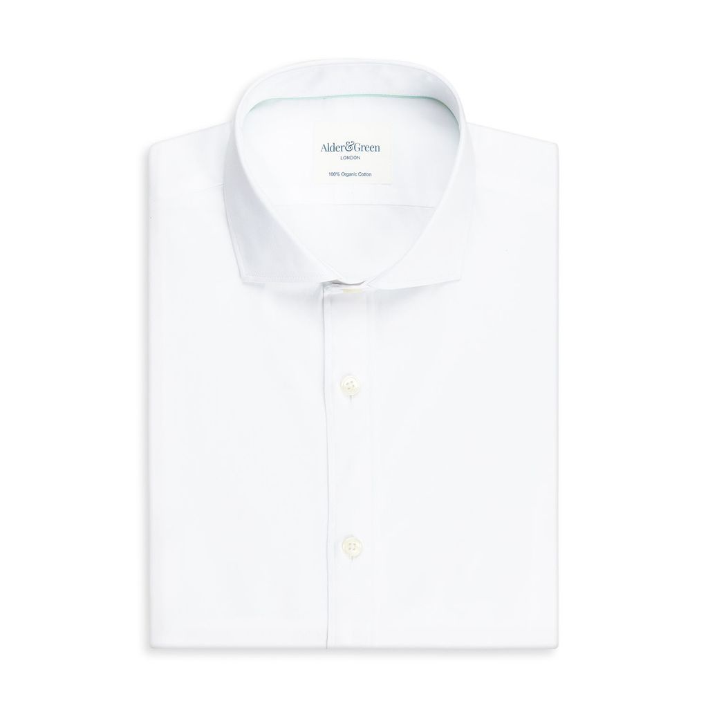 Men's Organic White Twill Shirt 15