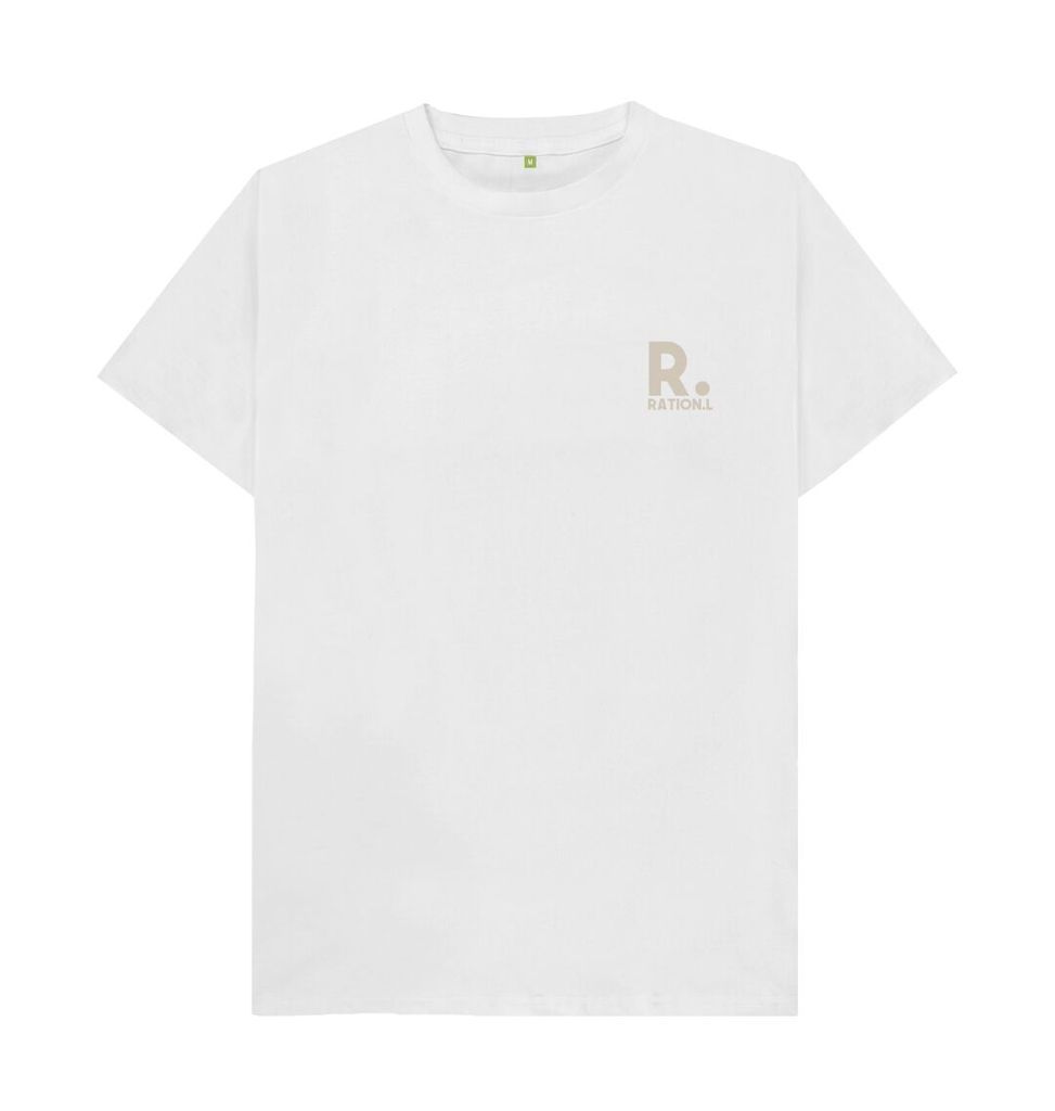 Men's Organic T-Shirt - White Extra Small Ration. L