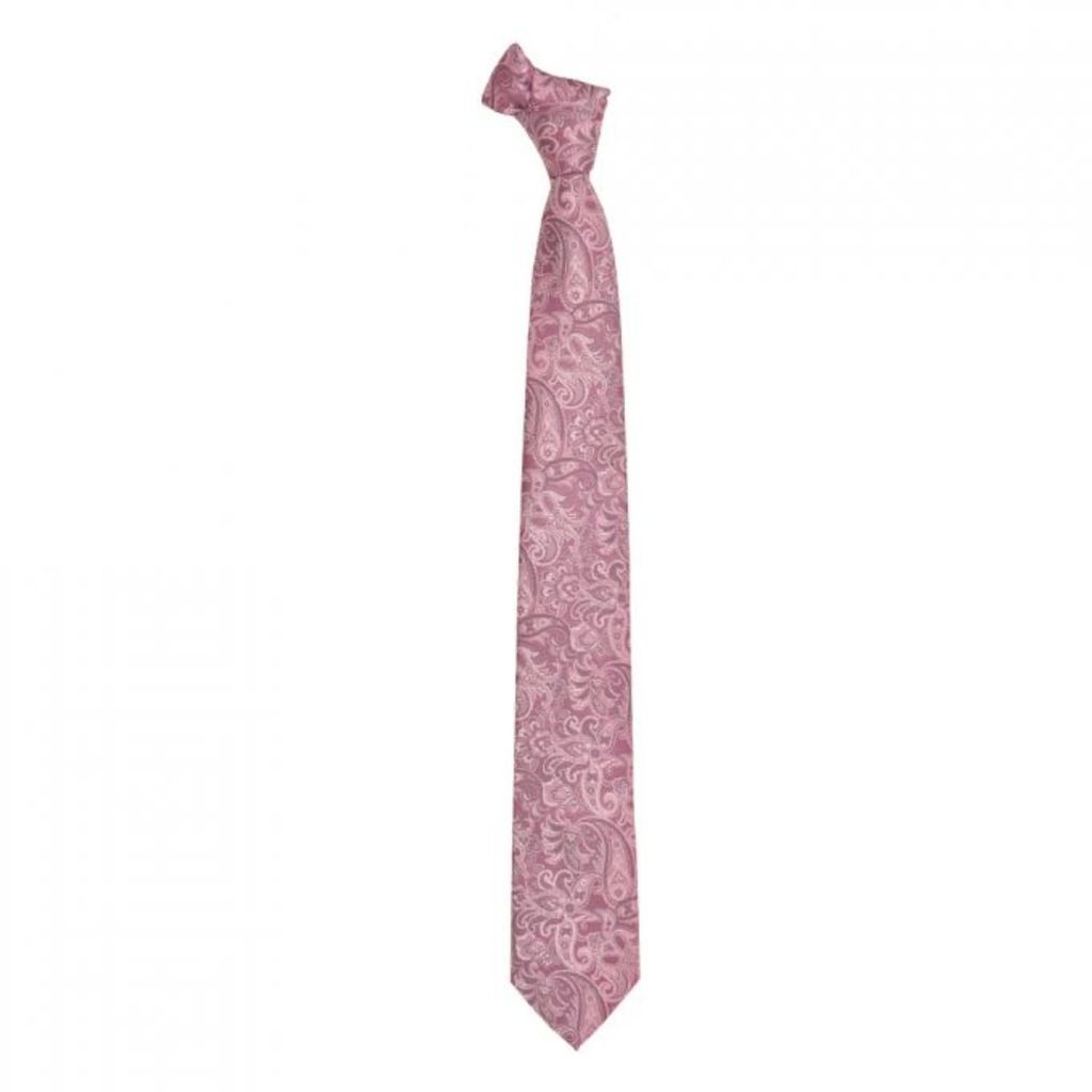 Men's Paisley Jaquard Tie - Pink DAVID WEJ