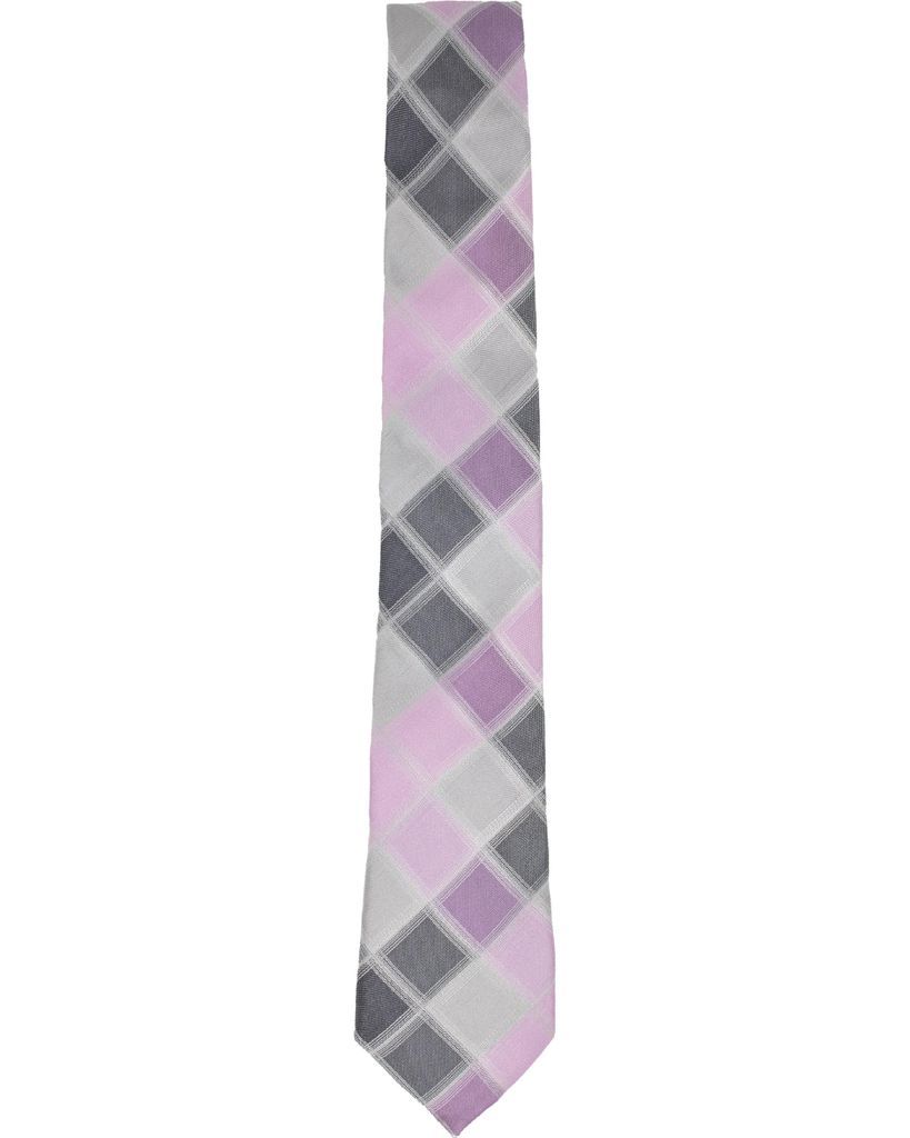 Men's Pink / Purple / Grey Archie Pink Tie One Size Lords of Harlech