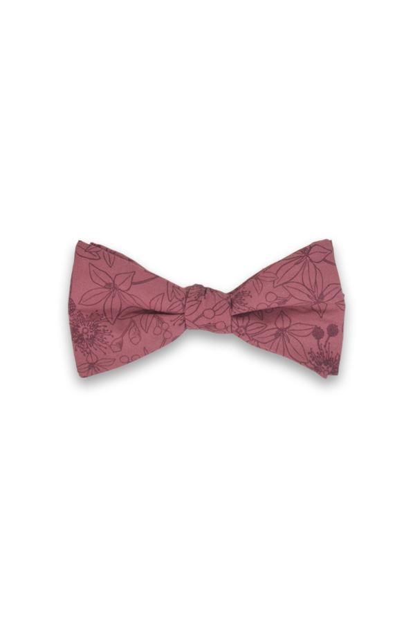 Men's Pink / Purple Bow Tie - Wildflower Rose One Size Peggy and Finn