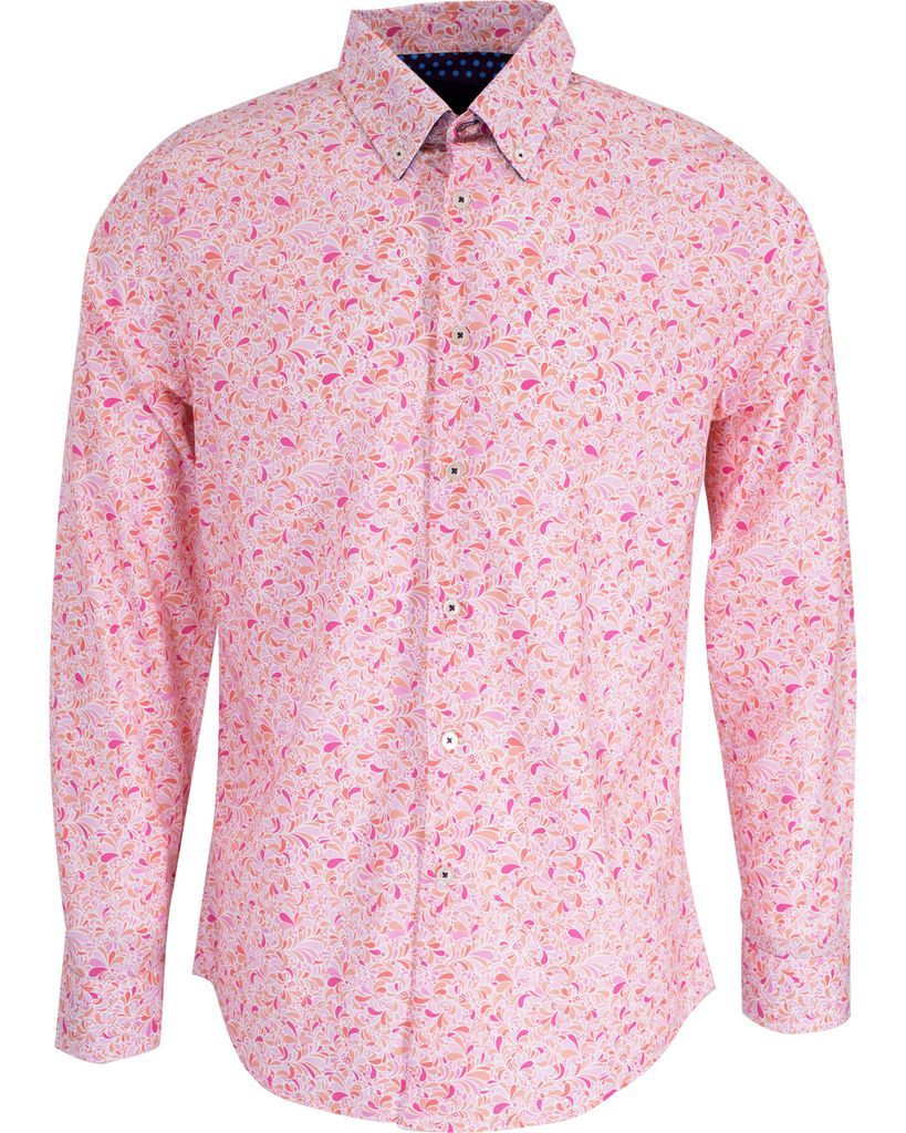 Men's Pink / Purple Mitchell Small Swirl Shirt In Candy Small Lords of Harlech