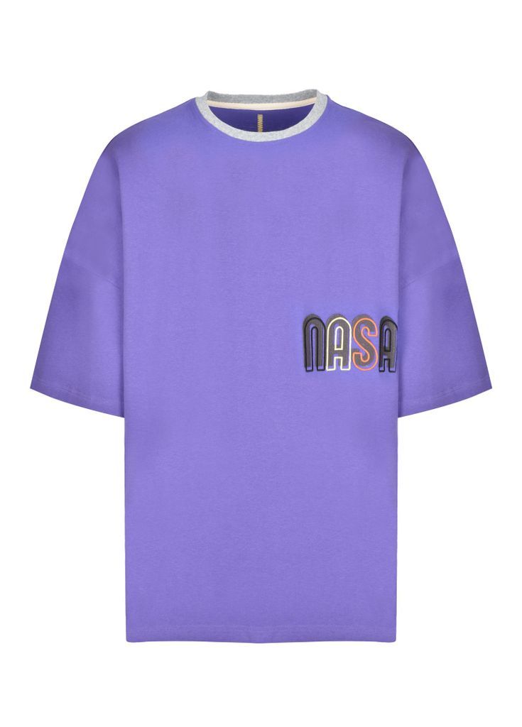Men's Pink / Purple Rainbow Loose Fit Comfort T-Shirt - Purple S/M NASAQU