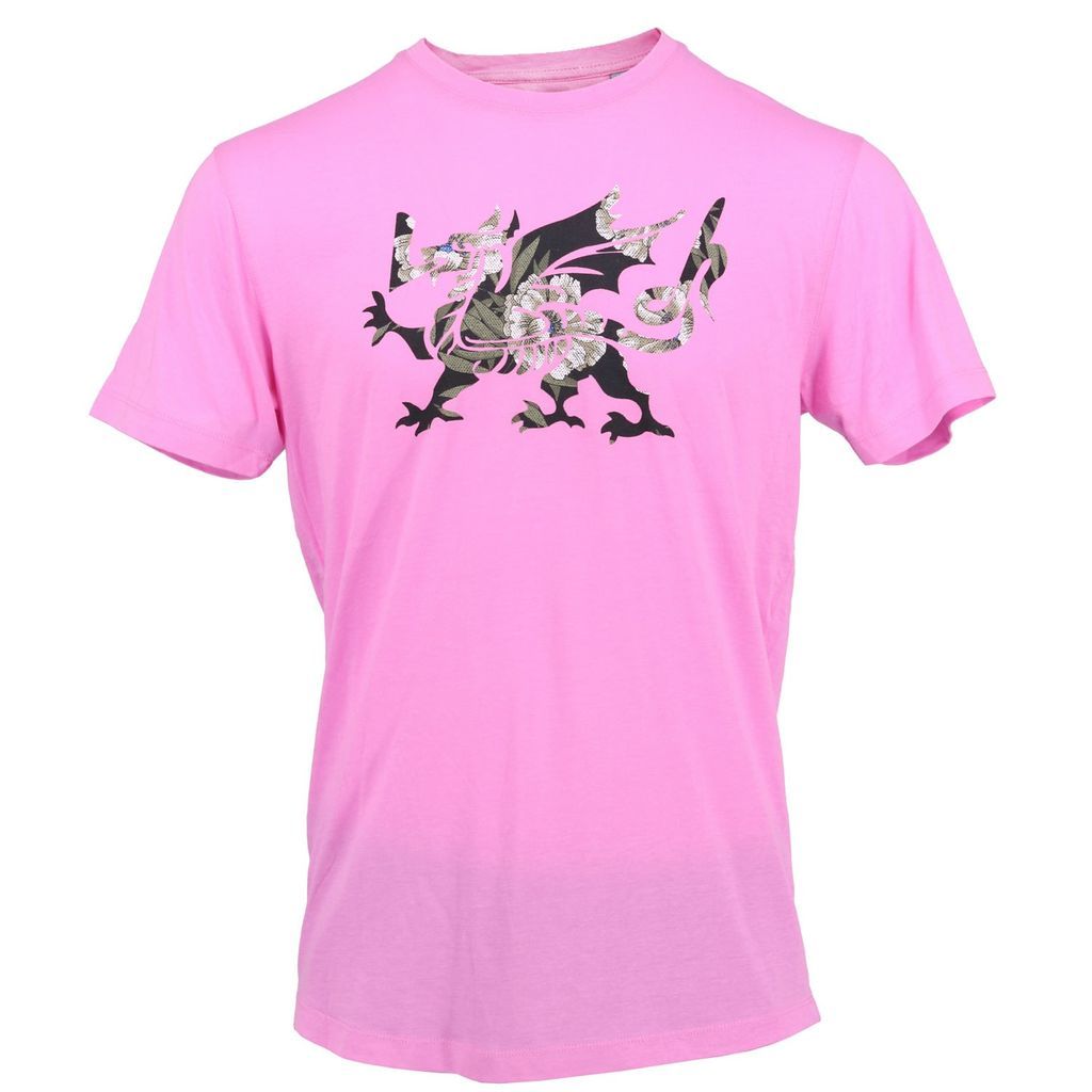Men's Pink / Purple Rob Dragon Tee In Pink Small Lords of Harlech