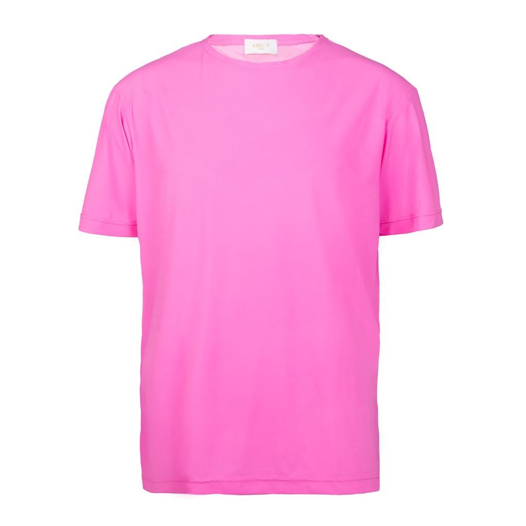 Men's Pink / Purple Short-Sleeved Pink T-Shirt Medium Axel P