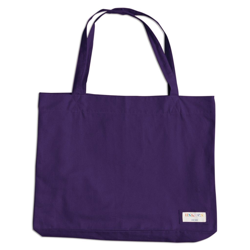 Men's Pink / Purple The 4001 Large Organic Tote Bag - Purple One Size Uskees