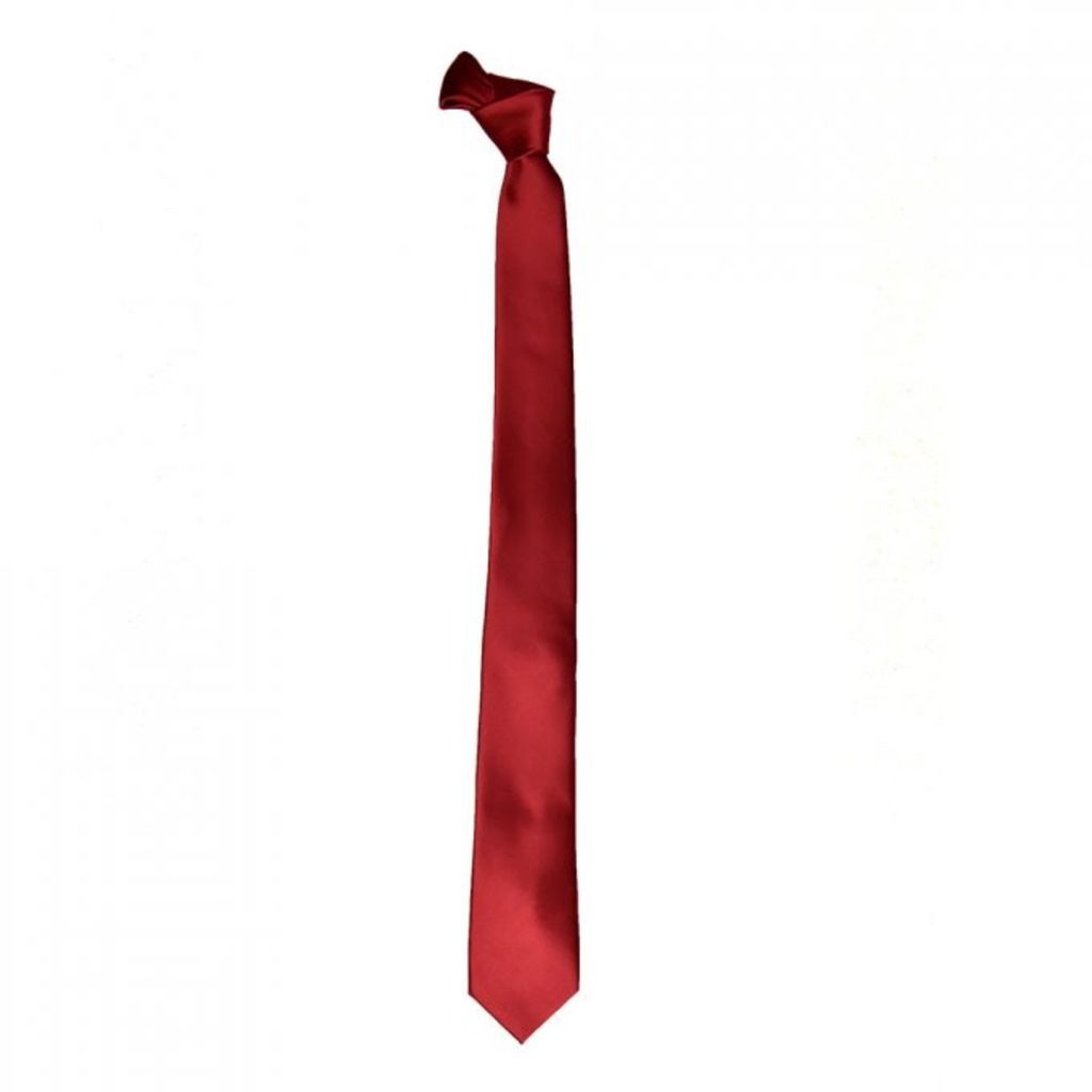 Men's Plain Tie - Red DAVID WEJ