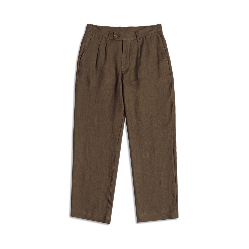 Men's Pleated Trouser - Desert Palm 30