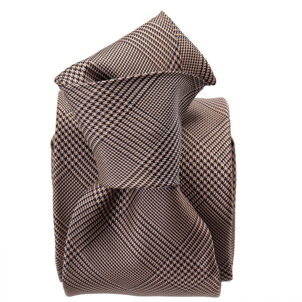 Men's Principe - Printed Silk Tie - Brown One Size Elizabetta