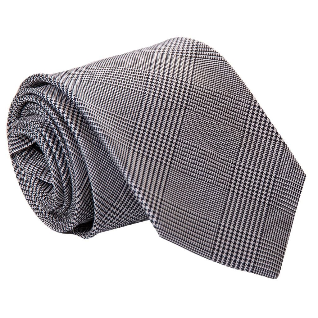 Men's Principe - Printed Silk Tie - Black Xl One Size Elizabetta