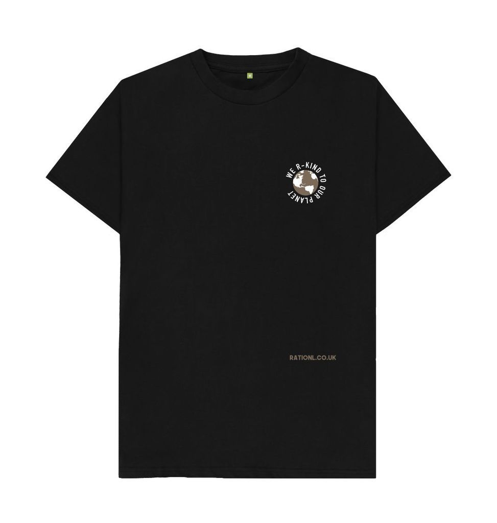 Men's R Kind Organic T-Shirt - Black Extra Small Ration. L