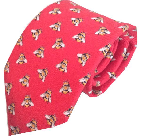 Men's Red Buzzed Tie One Size Lazyjack Press
