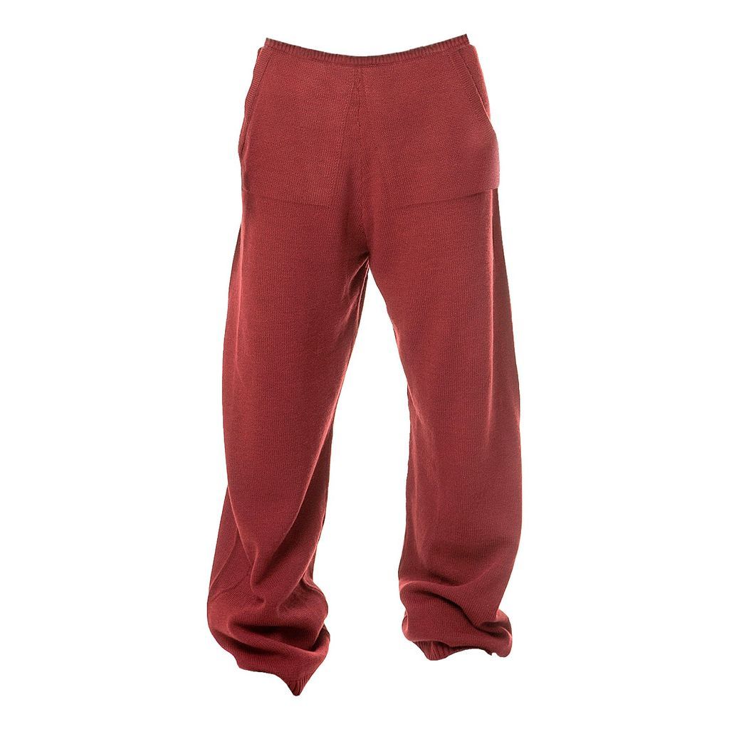 Men's Red Wide Legged Pant Extra Small Maison Bogomil