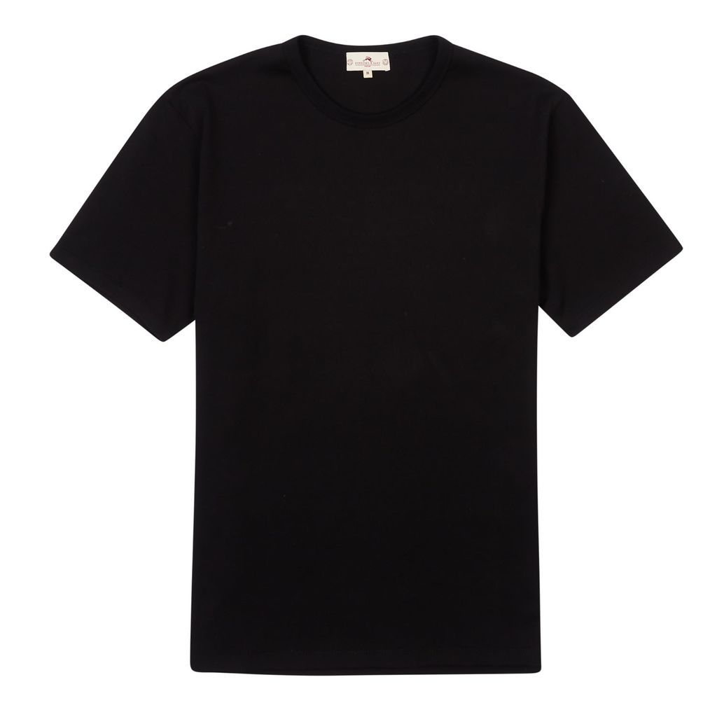 Men's Regular T-Shirt - Black Small Burrows & Hare