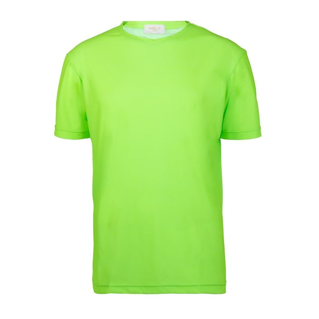 Men's Short-Sleeved Green T-Shirt Small Axel P