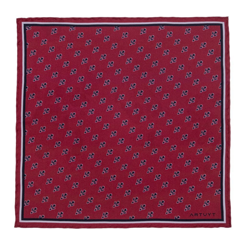 Men's Silk Twill Pocket Square - Samples Of Ornaments Artuyt