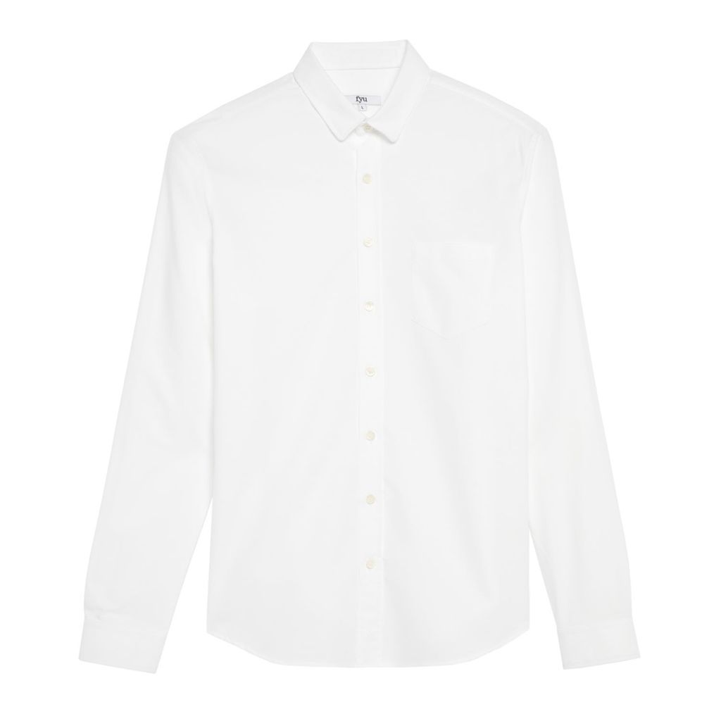 Men's Smith Oxford Shirt - White Large FYU PARIS